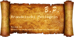 Brandeiszki Pellegrin névjegykártya