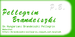 pellegrin brandeiszki business card